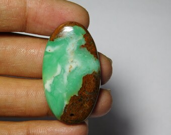 Bio Chrysoprase Cabochons,Gemstone,Loose stone Top Quality handmade Chrysoprase Cabochons 100%Natural Loose stone 41cts. (39X21) mm.