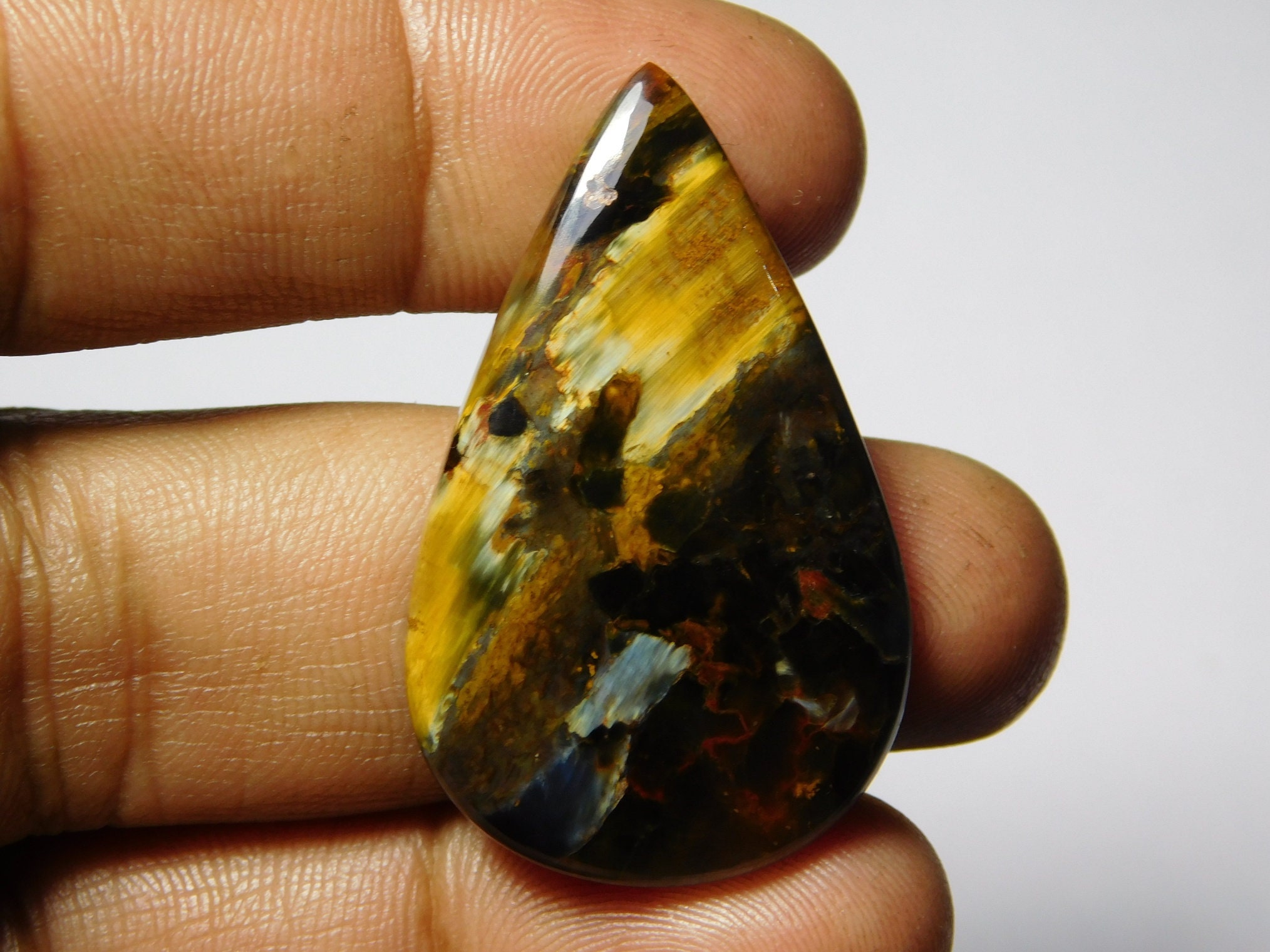 AAA Rare 34X28 Pietersite Gemstone,Natural Pietersite Cabochon,Top Quality Pietersite  loose stone 58Cts. mm