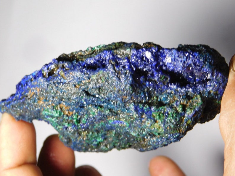 Very Rare /& Gorgeous Azurite Malachite Rough High Qualitzn,Natural Loose Gemstone 1060Cts. Rare Collection Of Only Two Piece