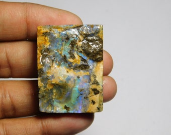 Natural Boulder Opal Druzy Gemstone Gorgeous Boulder Opal Cabochon Gemstone Excellent Quality Boulder Opal Loose  stone 107Cts.(37X27)mm