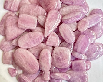 Kunzite Cabochon Lot: Natural Gemstones for Jewelry Making (5000 Carats / 1KG)