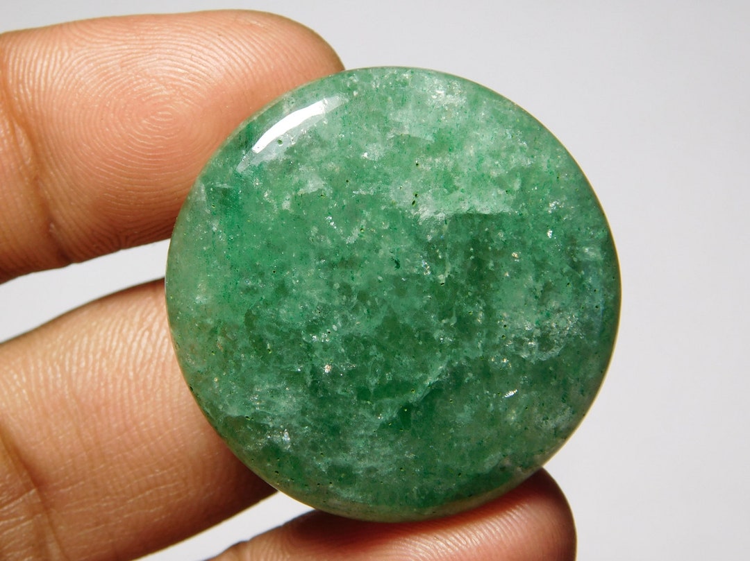 A Rare Green Strawberry Quartz Cabochonstop Quality - Etsy