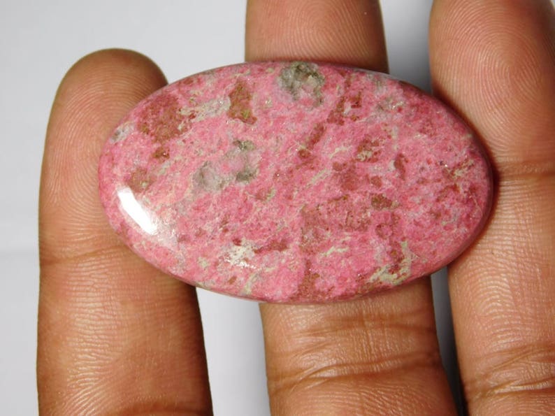AAA Amazing Thulite Cabochon,Natural Thulite Gemstone,Top loose Thulite Gemstone 84Cts. 46X29 MM