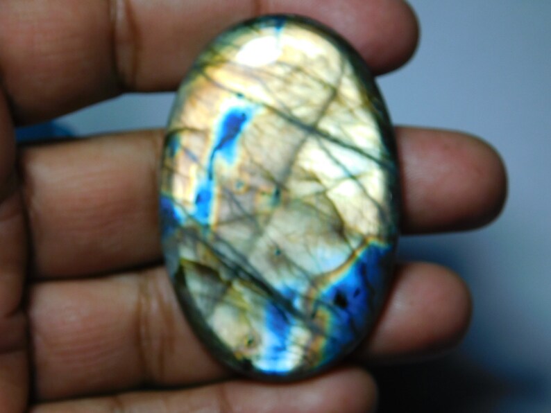 mm Gorgeous Purple color Flasy Fire Labradorite Spectrolite Gemstone 138Cts. A++ Very Rare Purple Labradorite Spectrolite Cabochon 56X37