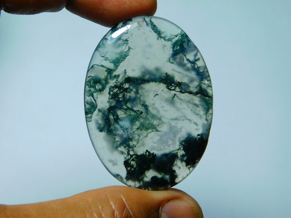 Loose Stone,Gemstone Gorgeous Moss agate Cabochon Excellent ...