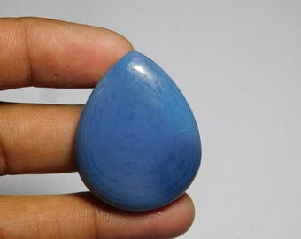 Natural Blue Opal Loose Stone Gorgeous Cabochon Gemstone Excellent Quality 100%Natural 51Cts.(37X29)mm