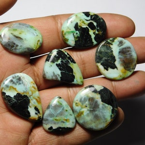 7 pcs. Natural gem silica Lot Cabochons,Top Quality gem silica Gemstone,gem silica Loose Stone,gem silica Semi Precious 184Cts.