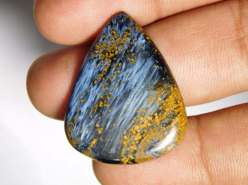 1 Piece Natural Pietersite Cabochon 16x24mm Oval Shape Cabs Genuine Pietersite Gemstones Cab Semi Precious Loose Stones Smooth Gems