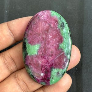 Natural Ruby Zoisite Cabochon Gemstone (58X38)mm