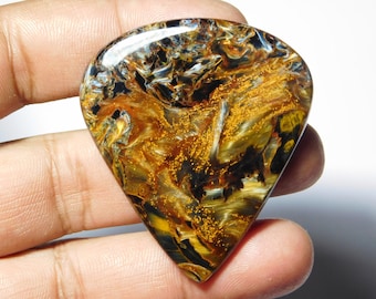AAA Rare! Pietersite Gemstone,Natural Pietersite Cabochon,Top Quality Pietersite  loose stone 89Cts.(52X46)mm