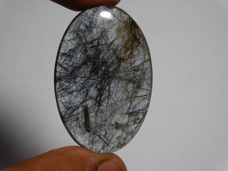 Copper rutile Gemstone Top quality handmade Copper Rutile Loose Gemstone 56Cts. mm Natural Copper Rutile Quartz Cabochons 43X29