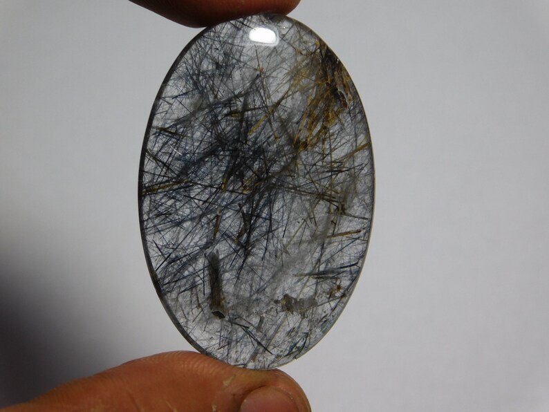 Copper rutile Gemstone Top quality handmade Copper Rutile Loose Gemstone 56Cts. mm Natural Copper Rutile Quartz Cabochons 43X29