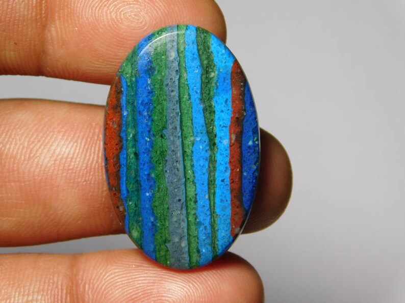 Rainbow Calsilica Gemstone,Rainbow Calsilica Cabochons,Rainbow Calsilica loose Gemstone 16Cts. Christmas sell 50/% off 33X20 MM