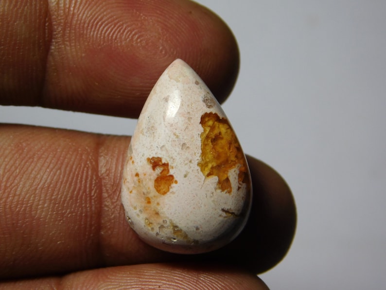 Natural Mexican Opal Gemstone Gorgeous Mexican Opal Cabochon Gemstone Excellent Quality Mexican Opal Loose  stone 9cts. 23X12 mm