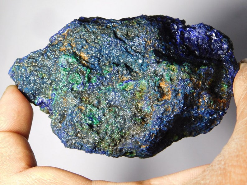 Very Rare /& Gorgeous Azurite Malachite Rough High Qualitzn,Natural Loose Gemstone 1060Cts. Rare Collection Of Only Two Piece