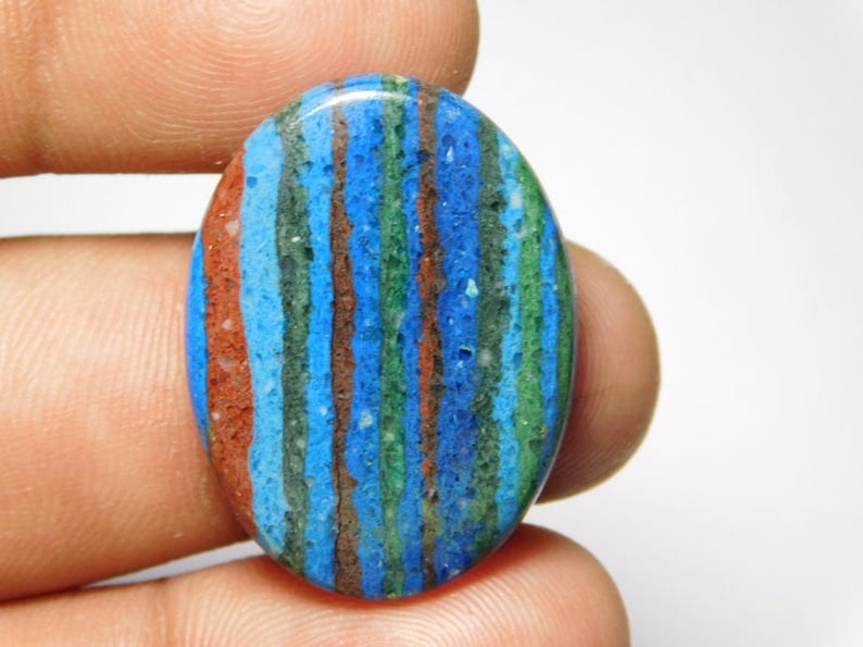 29X21 Rainbow Calsilica Gemstone,Rainbow Calsilica Cabochons,Rainbow Calsilica loose Gemstone 14Cts. MM Christmas sell 50/% off