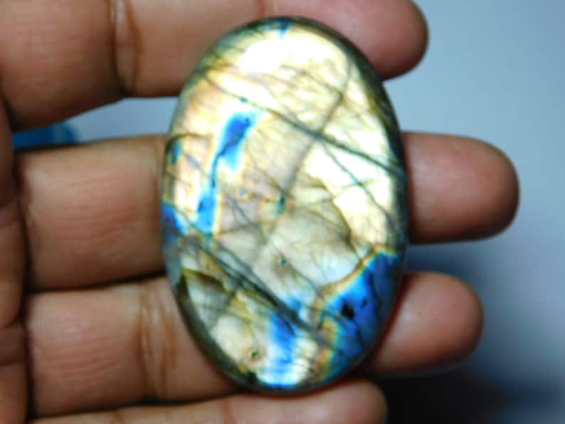 mm Gorgeous Purple color Flasy Fire Labradorite Spectrolite Gemstone 138Cts. A++ Very Rare Purple Labradorite Spectrolite Cabochon 56X37