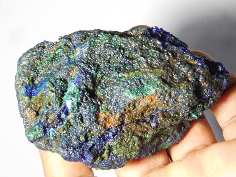 Very Rare /& Gorgeous Azurite Malachite Rough High Qualitzn,Natural Loose Gemstone 1060Cts. Rare Collection Of Only Two Piece