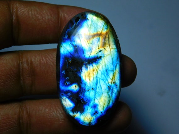 Gorgeous Purple color Flasy Fire Labradorite Spectrolite Gemstone 76Cts ...