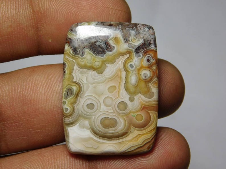 mm Well Polished Crazy Lace Agate loose stone 37Cts. AAA+ Crazy Lace Agate Cabochons Natural Crazy Lace Agate Loose Gemstone 33X24