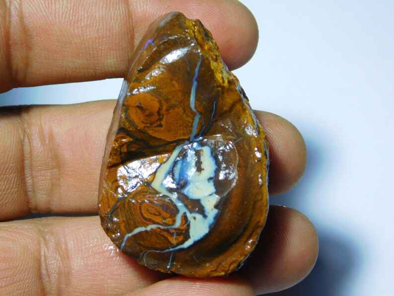 Natural Boulder Opal Gemstone Gorgeous Boulder Opal Cabochon Gemstone Excellent Quality Boulder Opal Loose stone 224Cts.