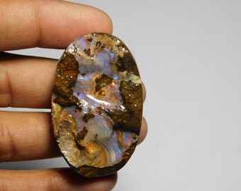 Natural Boulder Opal Druzy Gemstone Gorgeous Boulder Opal Cabochon Gemstone Excellent Quality Boulder Opal Loose  stone 107Cts.(47X29)mm