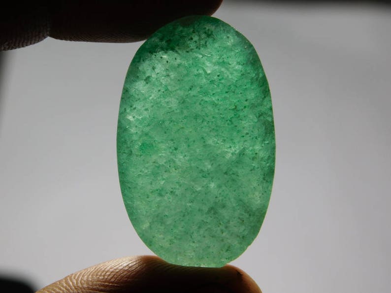 34X21 Green Strawberry Quartz Natural Druzy,Strawberry Quartz Cabochons,Top Quality Strawberry Quartz Loose Gemstone 53Cts. mm A++ Rare