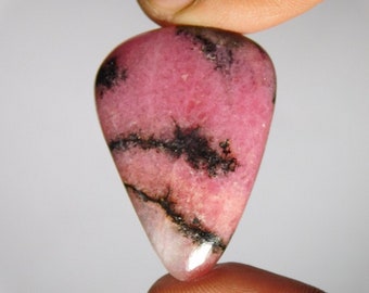 Natural Rhodonite cabochons, Gemstone Top Quality handmade Cabochons 100%Natural Loose stone 40cts.(35X25)mm