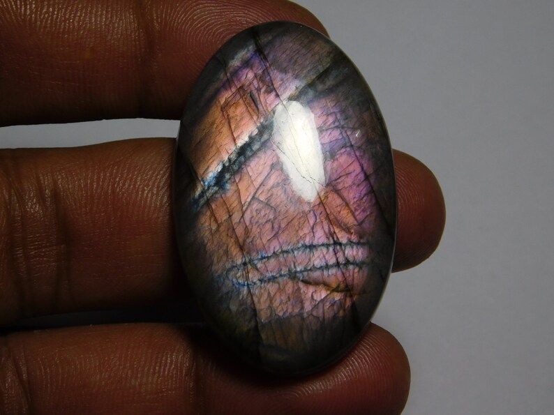 mm Amazing Quality Purple Labradorite Cabochons Labradorite Spectrolite Gemstone Natural Handmade Labradorite Loose Stone 75Cts. 45X28