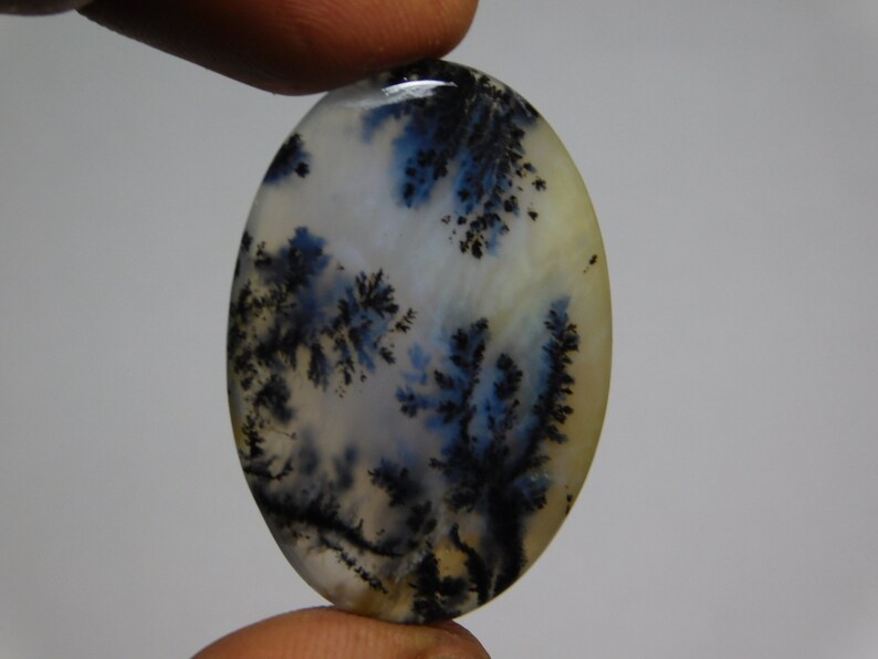 Natural Dendritic moss agate Cabochons Top Quality Dendritic moss agate Loose Gemstone Dendritic moss agate semi precious 33cts. 35X25 MM