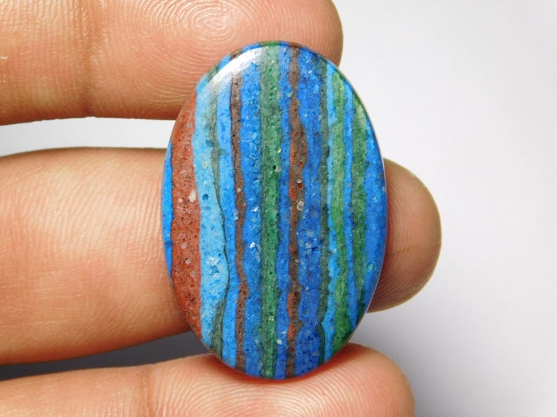 33X21 Rainbow Calsilica Gemstone,Rainbow Calsilica Cabochons,Rainbow Calsilica loose Gemstone 15Cts. Christmas sell 50/% off MM