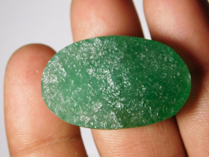 34X21 Green Strawberry Quartz Natural Druzy,Strawberry Quartz Cabochons,Top Quality Strawberry Quartz Loose Gemstone 53Cts. mm A++ Rare