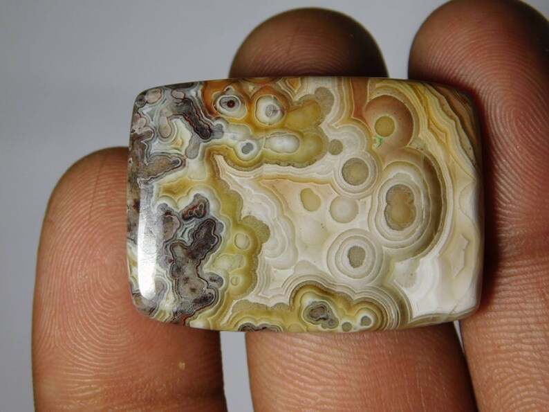 mm Well Polished Crazy Lace Agate loose stone 37Cts. AAA+ Crazy Lace Agate Cabochons Natural Crazy Lace Agate Loose Gemstone 33X24