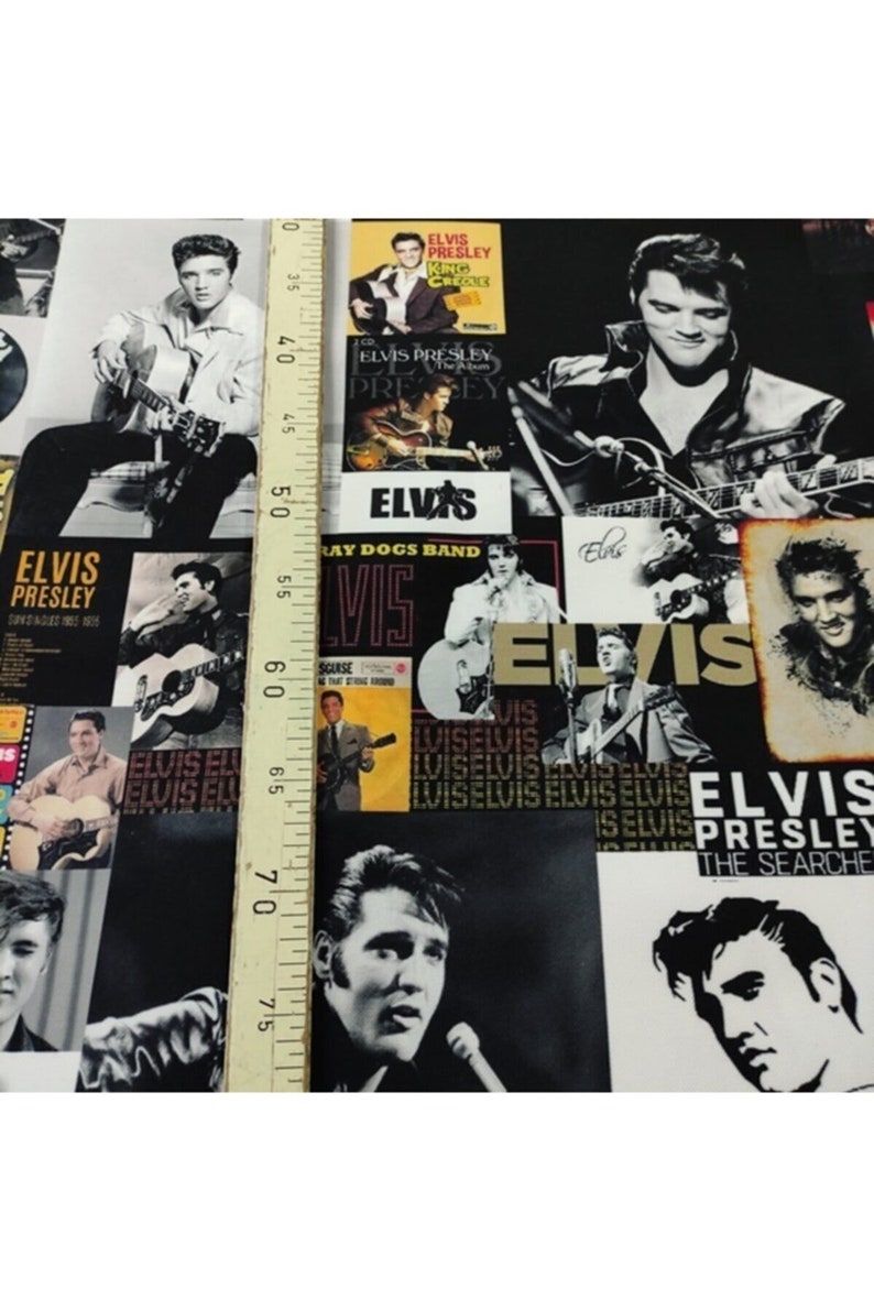 Elvis Presley Fabric by the Yard Digital Print Upholstery Etsy