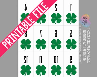 Printable: Mirror Image reverse Backwards Numbers 1-180 / - Etsy