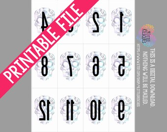 mirror image numbers etsy