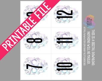 Printable: Sugar Skulls Forward Reverse Live Sale Facebook Numbers 1-300 | PDF Digital Download | Mirror Image Backwards Tags LLR Paparazzi