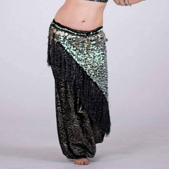 thumbnail image 2 of New Style Belly Dance Hip Scarf With Triangle Sequin Wrap - One Size Polyester 2 of 4