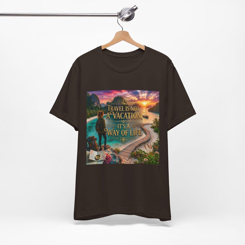 Travel Is A Way Of Life Shirt | Wanderlust Quote Tee | Digital Nomad Gift | Adventure Shirt image 12