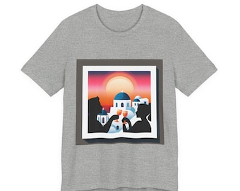 Santorini Couples Shirt | Greece Romance Tee | Anniversary Gift | Greek Honeymoon Shirt