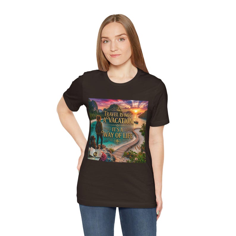 Travel Is A Way Of Life Shirt | Wanderlust Quote Tee | Digital Nomad Gift | Adventure Shirt image 13