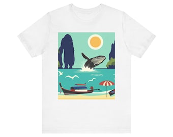 Whale Watching Shirt | Ocean Beach Tee | Whale Lover Gift | Cute Whale Graphic Shirt