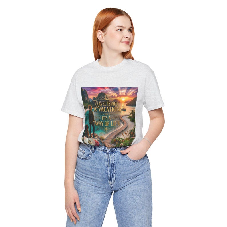 Travel Is A Way Of Life Shirt | Wanderlust Quote Tee | Digital Nomad Gift | Adventure Shirt image 15