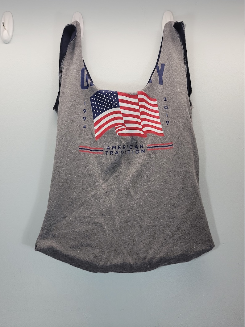 Upcycled Reversible T-Shirt BagEnglandUSAMedium