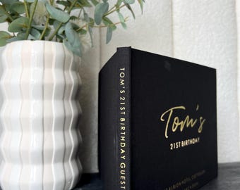 ADD ON Listing Only - Spine Printing to your custom Linen Guestbook