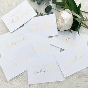 Goldfolie An meine Brautjungfern/ I can't Say I Do Without / Dankeskarte / Brautjungfern Geschenkideen / Für Brautjungfern Geschenke / Pop The Champagne Karte