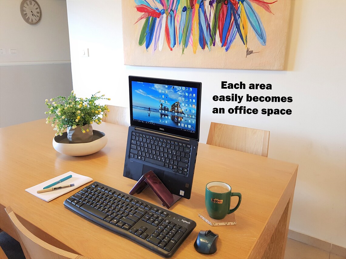 Vertical Laptop Stand laptop Holder desk office Desk | Etsy