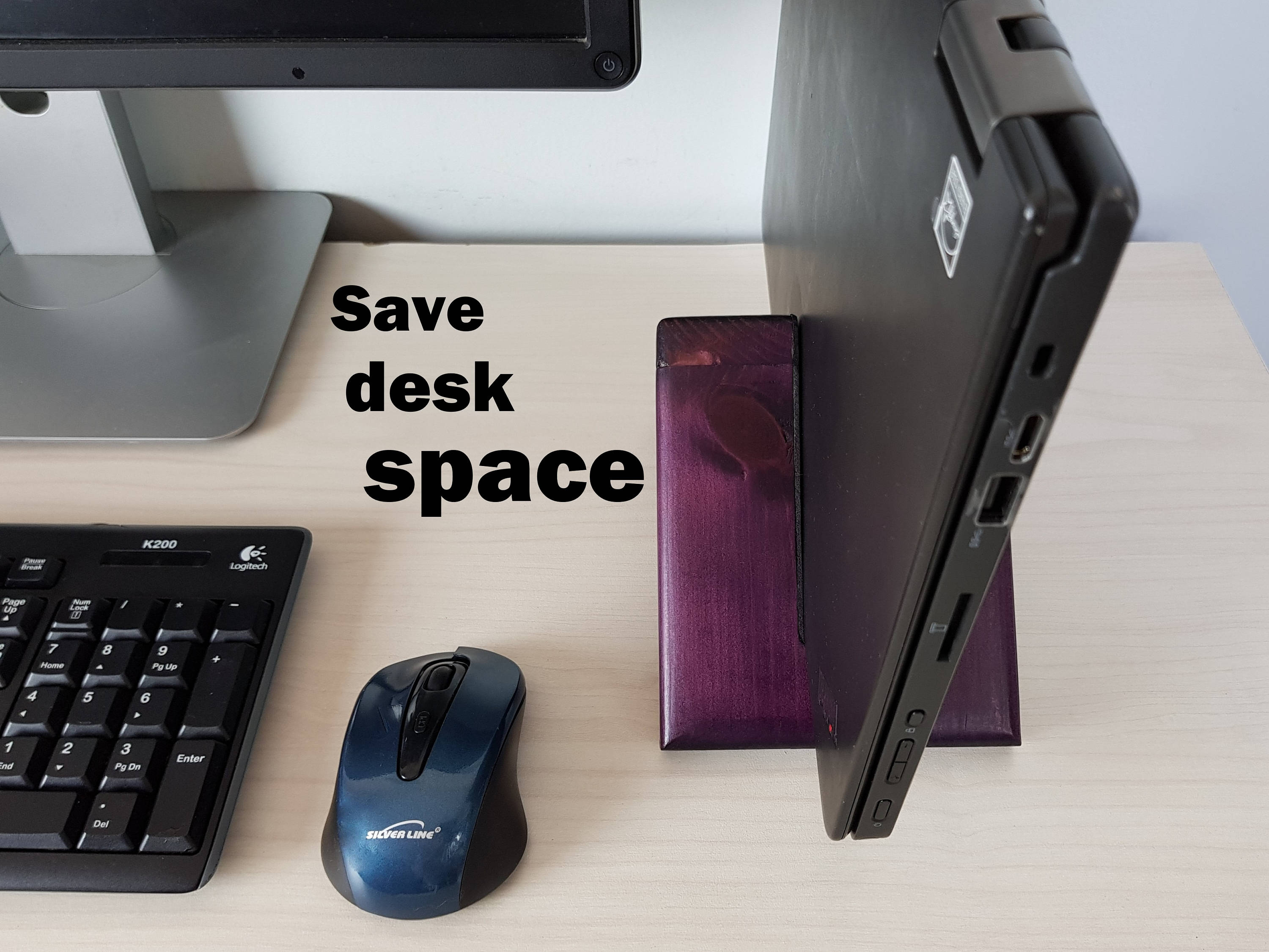 Vertical laptop stand laptop holder desk office desk Etsy