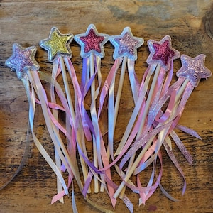Sparkle Magic Fairy Wand Princess wand Flower girl wand flower girl favours Childrens Dress Up Girls Gift Kids party favours image 1