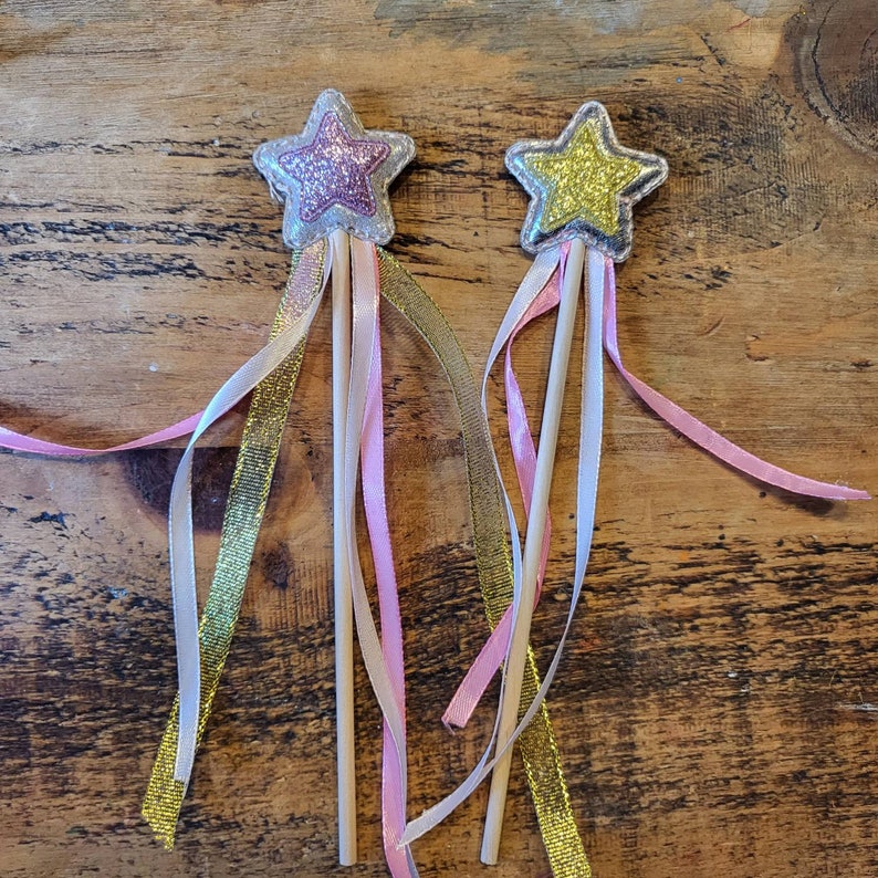 Sparkle Magic Fairy Wand Princess wand Flower girl wand flower girl favours Childrens Dress Up Girls Gift Kids party favours image 6